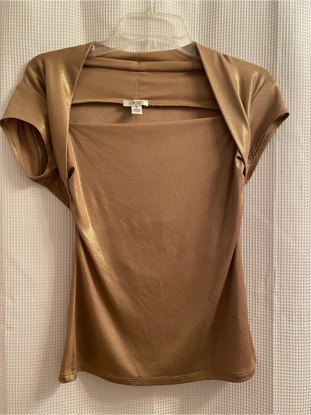 Vintage Cache Metallic Gold Top